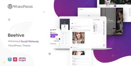 Beehive Social Network WordPress Theme 1.4.5 GPL Theme