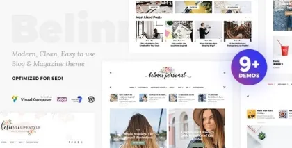 Belinni Multi-Concept Blog / Magazine WordPress Theme 1.5.1 GPL Theme