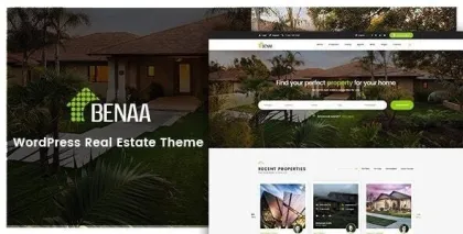 Benaa Real Estate WordPress Theme 3.0.8 GPL Theme