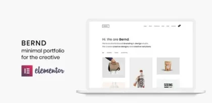 Bernd Minimal WordPress Portfolio Theme 3.0.0 GPL Theme
