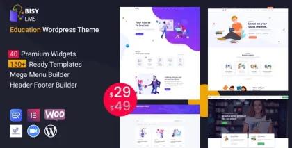 Bisy Education WordPress Theme 2.4.0 GPL Theme