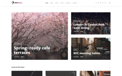 BitNews Blog Magazine News Portal WordPress Theme 1.0.0 GPL Theme