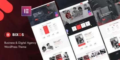 Bixos Business Digital Agency WordPress Theme 1.0.2 GPL Theme