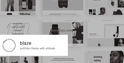 Blaze Portfolio Theme 1.6 GPL Theme