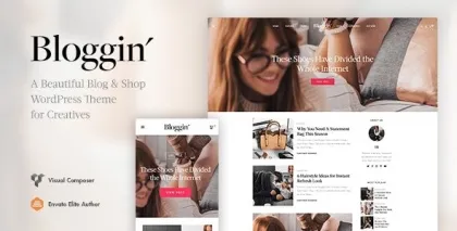 Blggn A Responsive Blog Shop WordPress Theme 1.4.0 GPL Theme