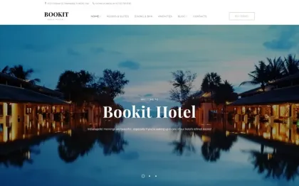Bookit Small Hotel WordPress Theme 1.0.0 GPL Theme