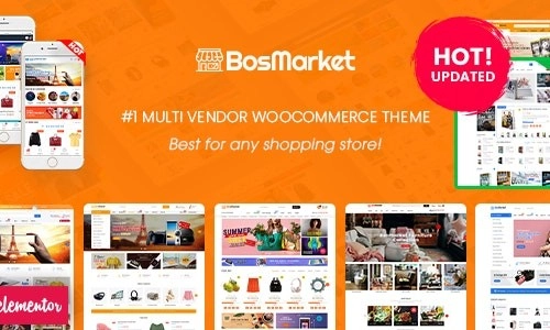 BosMarket Flexible Multivendor Elementor WooCommerce WordPress Theme (12 Indexes + Mobile Layouts) 2.0.12 GPL Theme