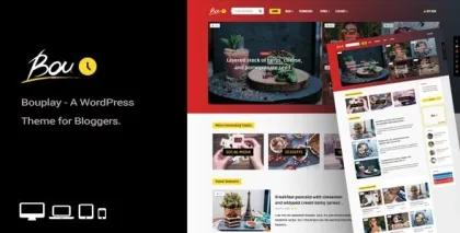 Bouplay WP A WordPress Theme for Bloggers 2.5 GPL Theme