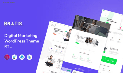 Bratis Digital Marketing WordPress Theme 3.0.1 GPL Theme