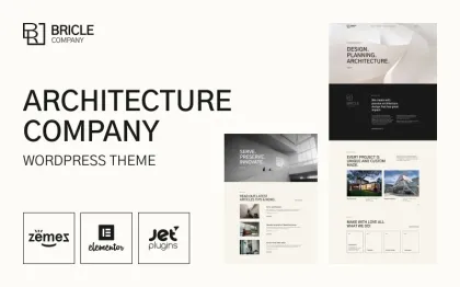 Bricle Bootstrap Architecture WordPress Theme 1.0.1 GPL Theme