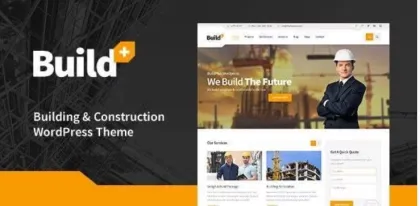 BuildPlus Engineering Construction Building WordPress Theme 1.0.0 GPL Theme