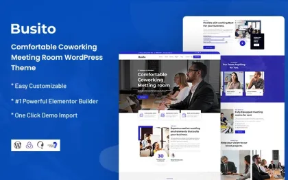 Busito Comfortable Coworking Meeting Room WordPress Theme 1.0.0 GPL Theme