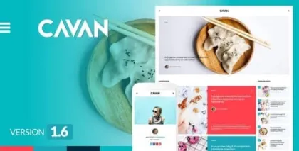 CAVAN A Distinctive WordPress Blog Theme 1.6.1 GPL Theme