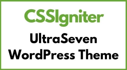 CSSIgniter UltraSeven WordPress Theme 2.9.4 GPL Theme
