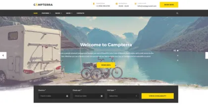 Campterra – Camping WordPress Theme for Outdoor Adventure Site 1.5.4 GPL Theme