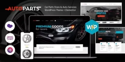 Car Parts Store Auto Services WordPress Theme + Elementor 1.5.8 GPL Theme