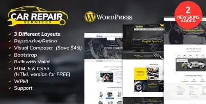 Car Repair Services Auto Mechanic WordPress Theme + RTL 5.2 GPL Theme