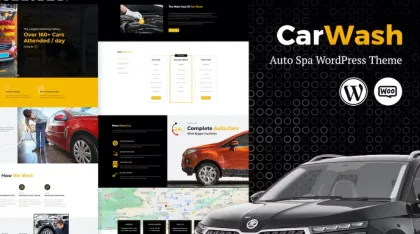 Car Wash Auto Spa WordPress Theme 2.8 GPL Theme