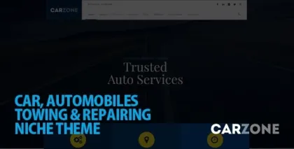 Car Zone Towing Repair WordPress Theme 3.7 GPL Theme
