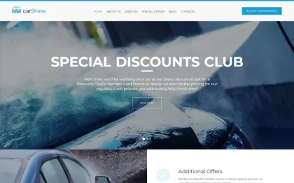 CarShine Car Wash WordPress Theme 1.0.0 GPL Theme