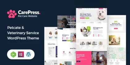 CarePress Pet Care WordPress Theme 1.4 GPL Theme