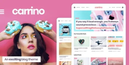 Carrino An Exciting Gutenberg Blog Theme 1.4.4 GPL Theme