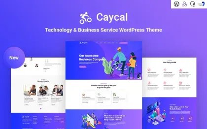 Caycal Startup Technology Business Service WordPress Theme 1.0.0 GPL Theme