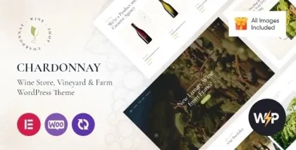 Chardonnay Wine Store Vineyard WordPress Theme 1.12.0 GPL Theme