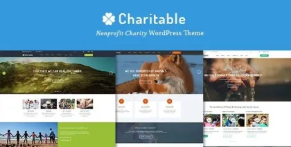 Charitable Charity Nonprofit Organization WordPress Theme 2.0.0 GPL Theme