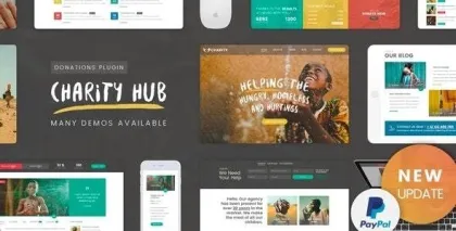 Charity Foundation Charity Hub WP Theme 2.8 GPL Theme
