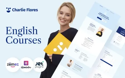 Charlie Flores Teaching Portfolio Website WordPress Theme 1.0.1 GPL Theme