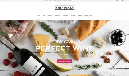Chef Plaza Food And Wine Store WooCommerce Theme 1.0.0 GPL Theme