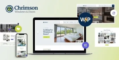 Chrimson | Windows Doors Services Store WordPress Theme + Elementor 1.2.4 GPL Theme