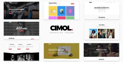 Cimol Responsive One Multi Page Portfolio Theme 1.2.5 GPL Theme
