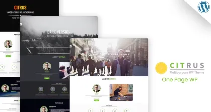 Citrus One Page WordPress Theme 3.5 GPL Theme