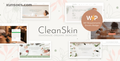 CleanSkin | Handmade Organic Soap Natural Cosmetics Shop WordPress Theme 1.5.0 GPL Theme