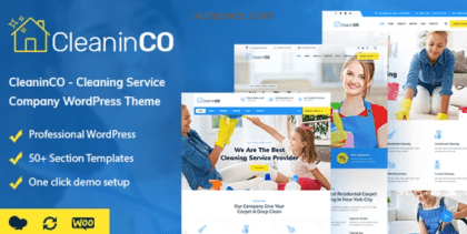 CleaninCO Home Services WordPress Theme 1.9 GPL Theme