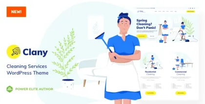 Cleaning Services WordPress Theme 12.1 GPL Theme