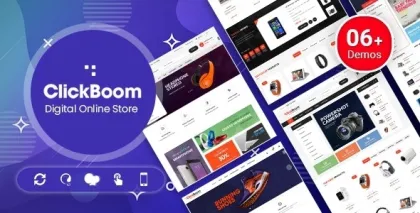ClickBoom Digital Store WooCommerce WordPress Theme (6+ Homepage Designs) 1.6.18 GPL Theme