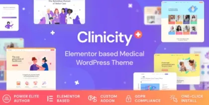 Clinicity Health Medical Elementor Theme 1.1.2 GPL Theme