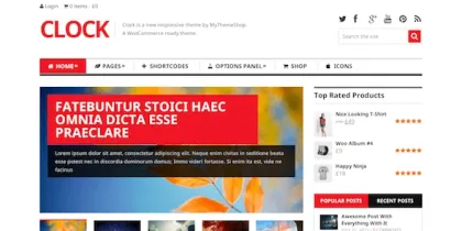 Clock WordPress Theme 1.3.2 GPL Theme