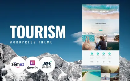 Closez Tourism One Page Modern WordPress Elementor Theme WordPress Theme 1.0.1 GPL Theme