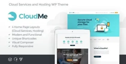 CloudMe | Cloud Storage File-Sharing Services WordPress Theme 1.2.2 GPL Theme