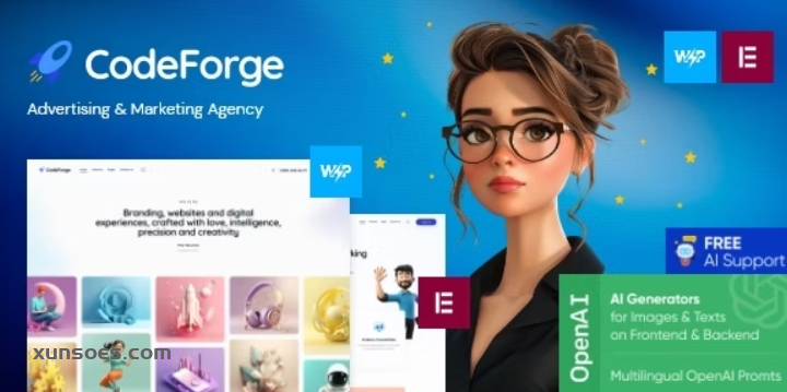 CodeForge – IT Company WordPress Theme 1.0 GPL Theme