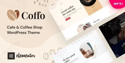 Coffie Cafe Coffee Shop WordPress Theme 1.05 GPL Theme