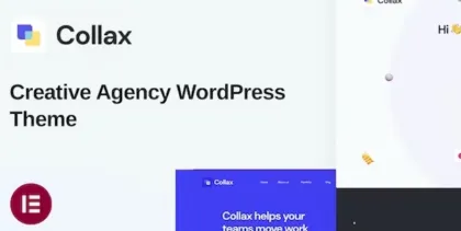 Collax – Creative Agency WordPress Theme 1.0.9 GPL Theme