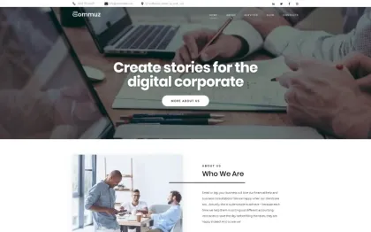 Commuz Business Multipurpose Modern WordPress Elementor Theme WordPress Theme 1.0.0 GPL Theme