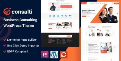 Consalti Consultancy Business WordPress Theme 1.0.2 GPL Theme