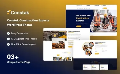 Constak Construction Experts WordPress Theme 1.0.0 GPL Theme