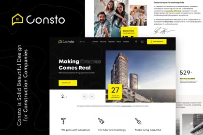 Consto | Industrial Construction Company Theme 1.1.0 GPL Theme